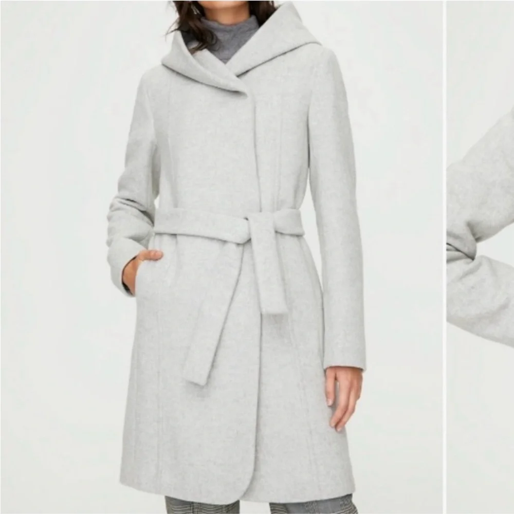Aritzia Wilfred Montgomery Wool Coat - Picture 1 of 9